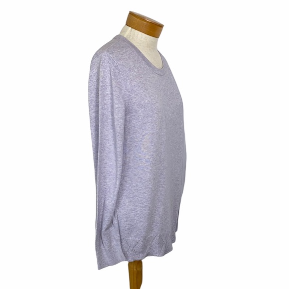 LOFT Crewneck Sweater Hem Detail Large - Picture 3 of 10